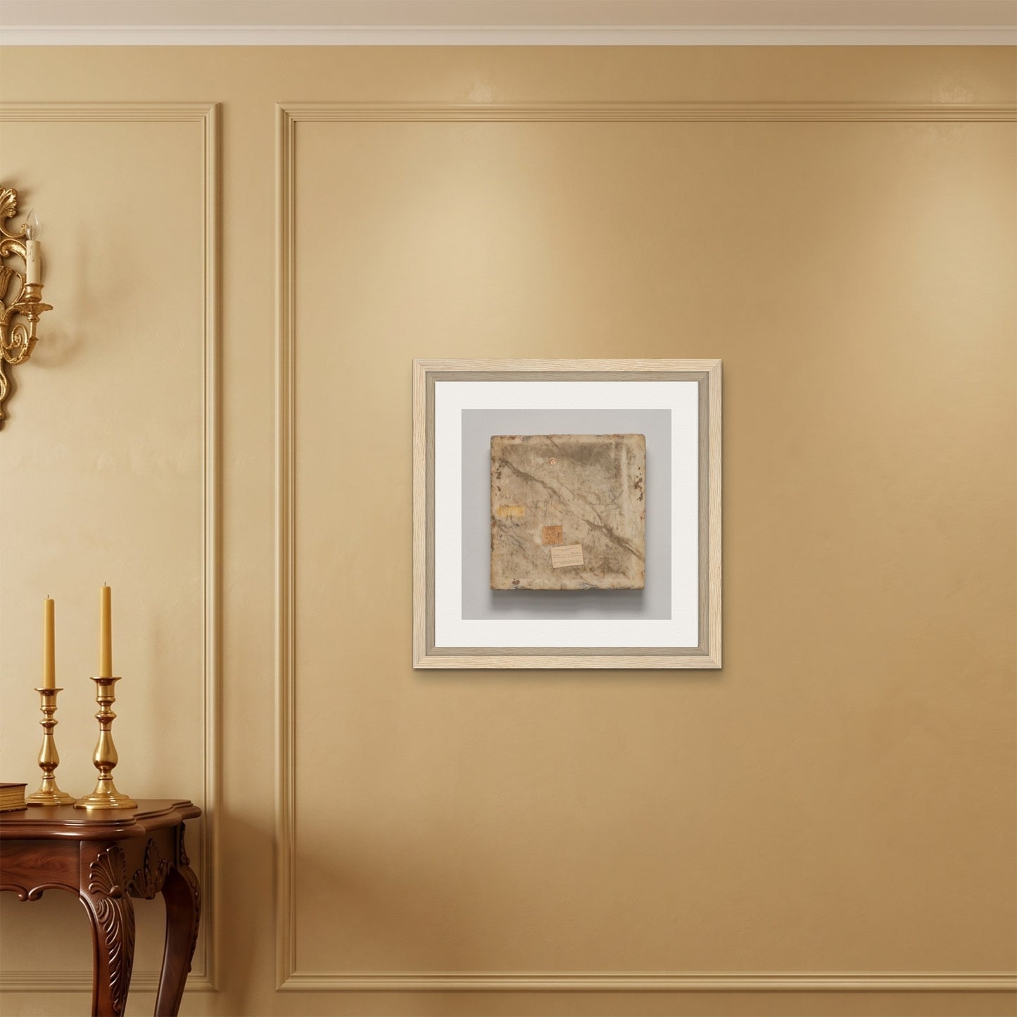 Orlonzo - FRAMED CANVAS WOOD 60x60cm24x24 ROOM