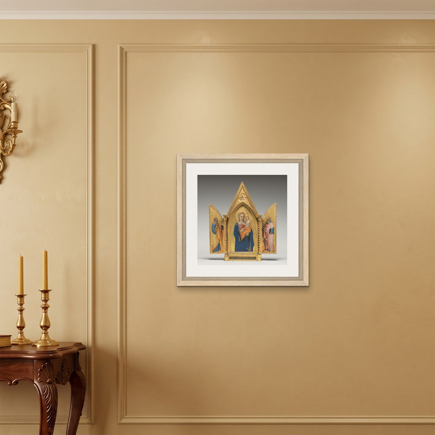 Orlonzo - FRAMED CANVAS WOOD 60x60cm24x24 ROOM