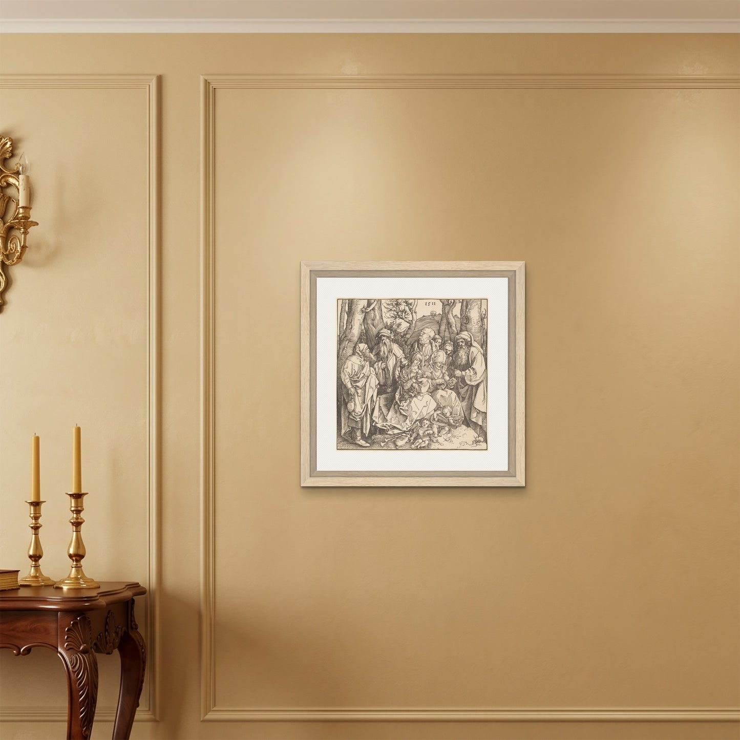 Orlonzo - FRAMED CANVAS WOOD 60x60cm24x24 ROOM