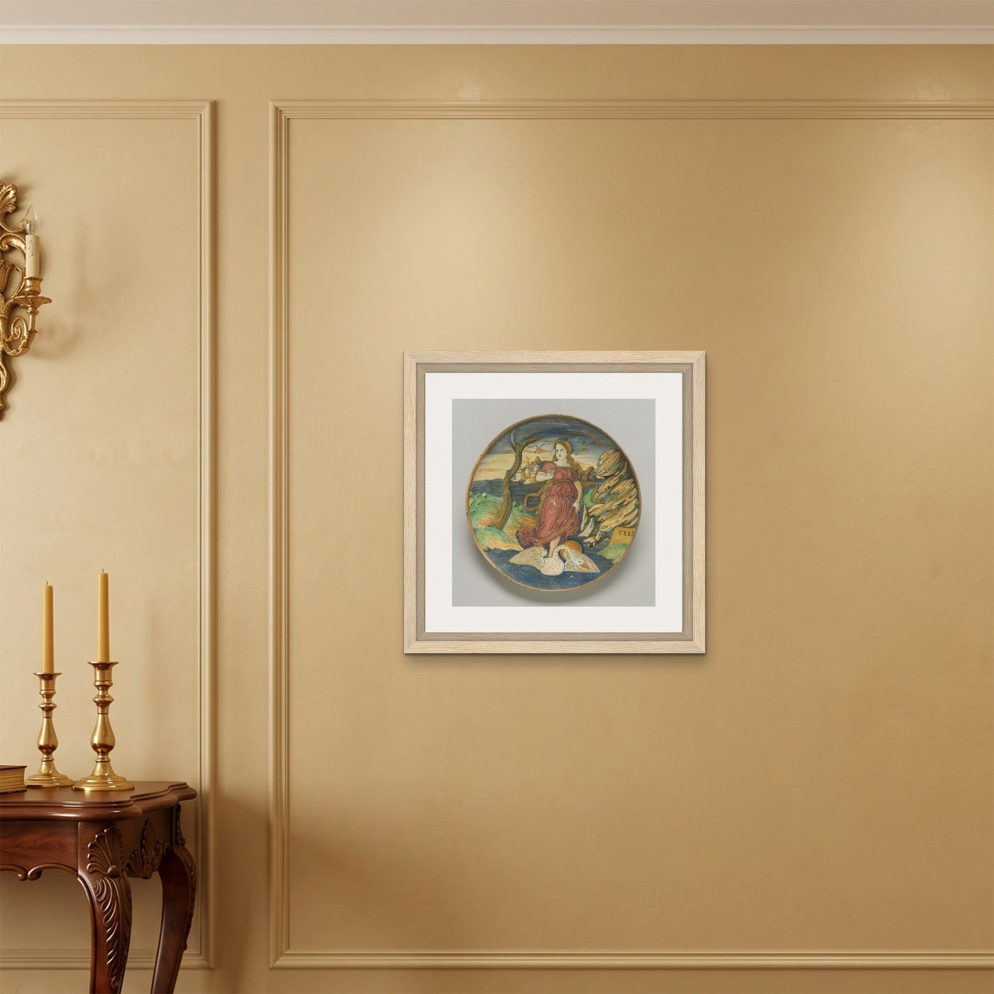 Orlonzo - FRAMED CANVAS WOOD 60x60cm24x24 ROOM