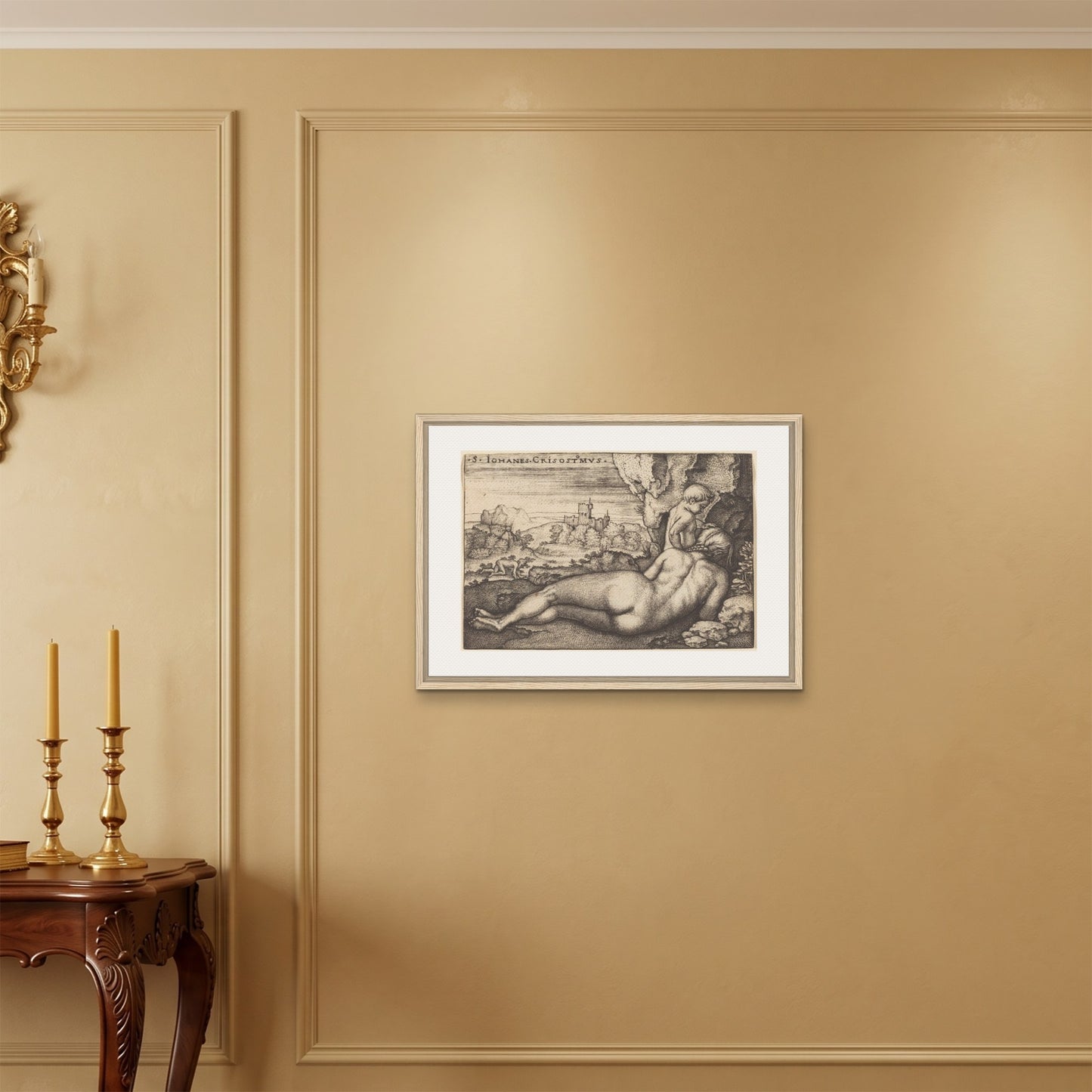 Orlonzo - FRAMED CANVAS WOOD 7050cm2820 ROOM