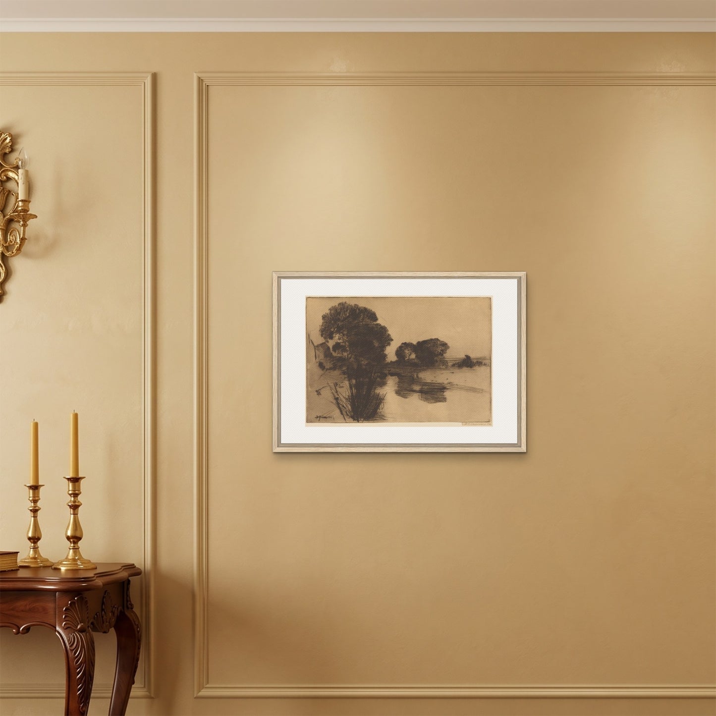 Orlonzo - FRAMED CANVAS WOOD 7050cm2820 ROOM