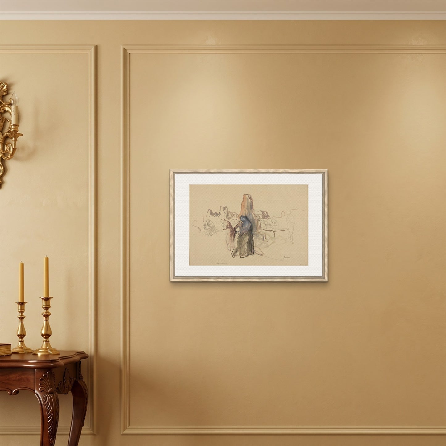 Orlonzo - FRAMED CANVAS WOOD 7050cm2820 ROOM