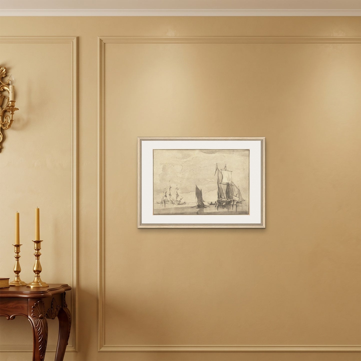 Orlonzo - FRAMED CANVAS WOOD 7050cm2820 ROOM