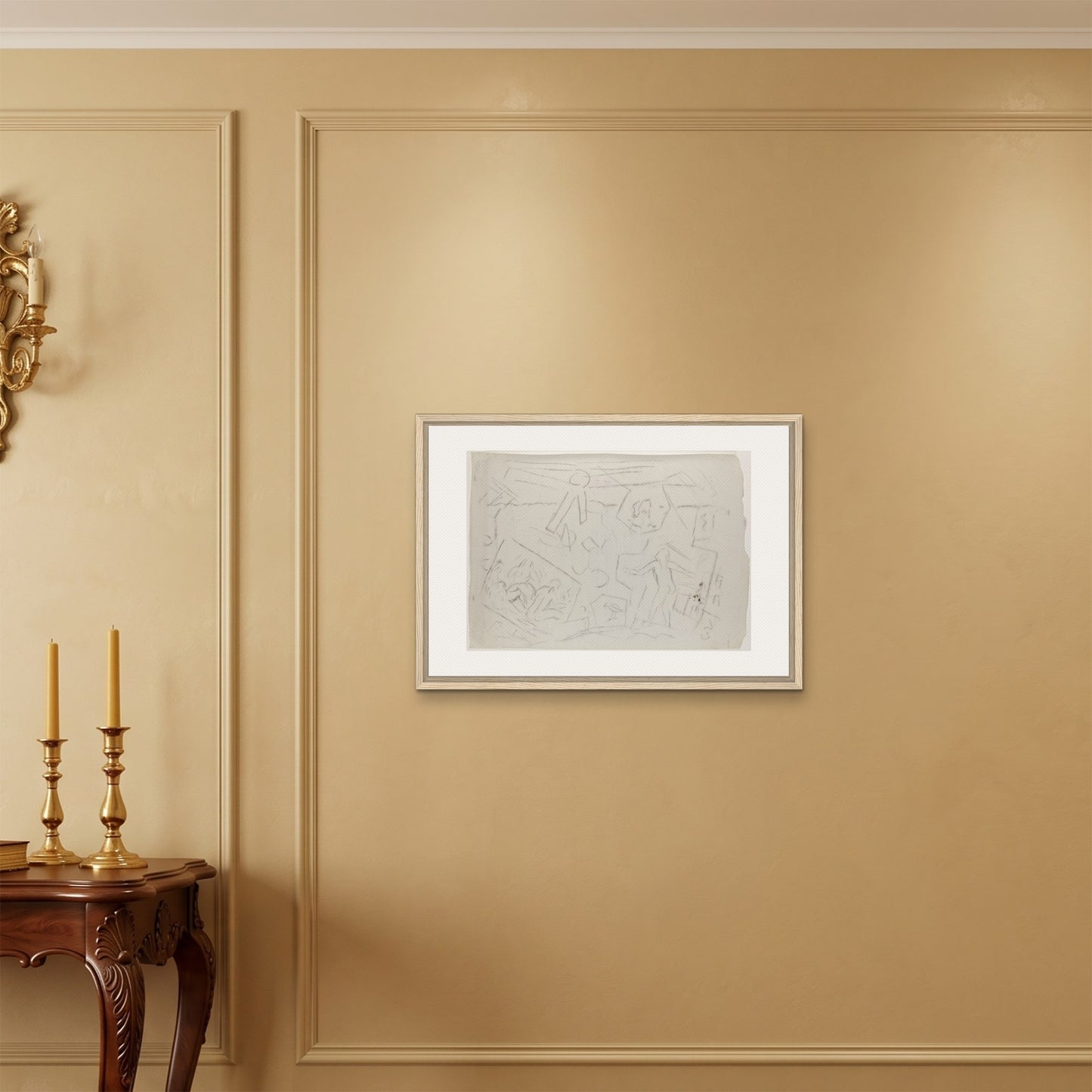 Orlonzo - FRAMED CANVAS WOOD 7050cm2820 ROOM