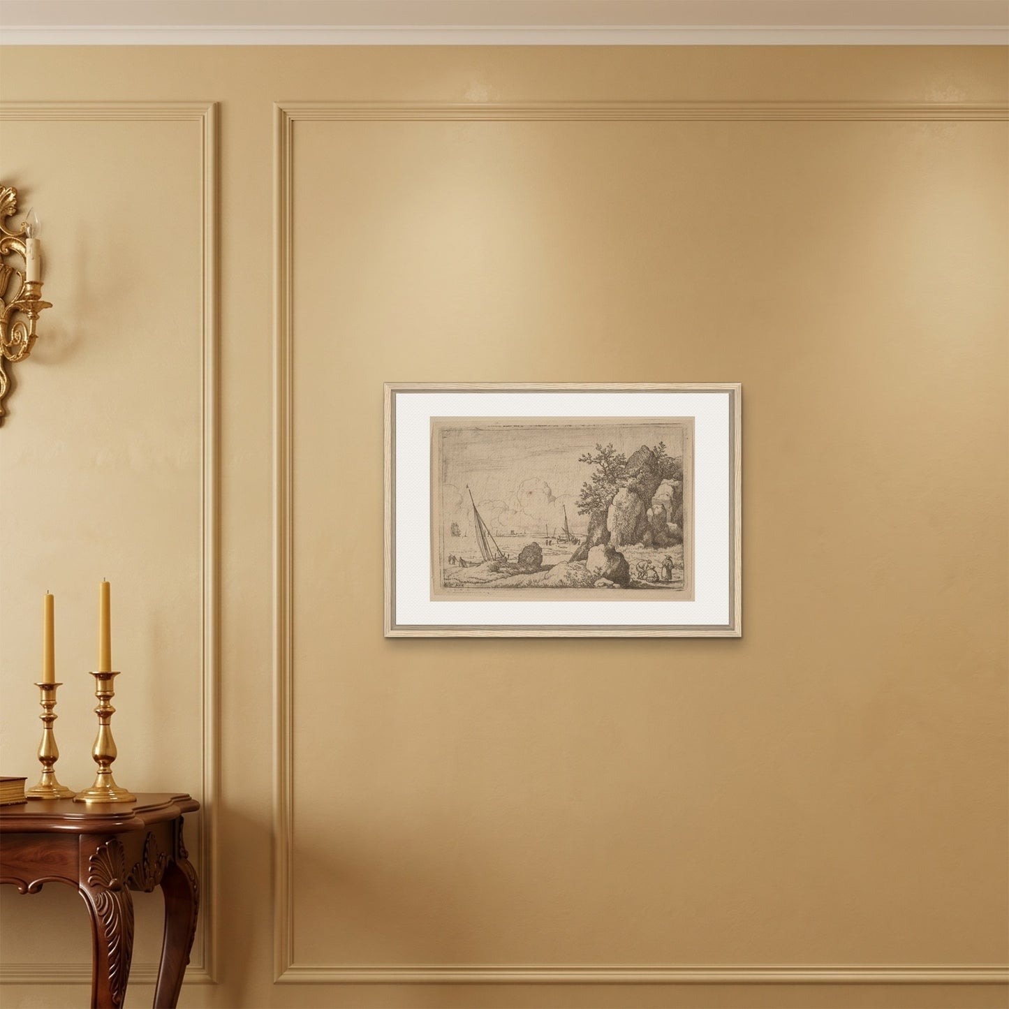 Orlonzo - FRAMED CANVAS WOOD 7050cm2820 ROOM