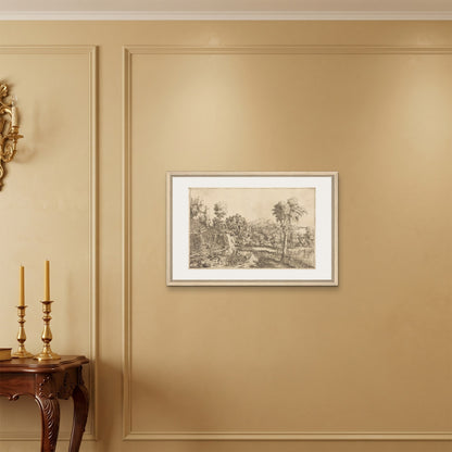 Orlonzo - FRAMED CANVAS WOOD 7550cm3020 ROOM