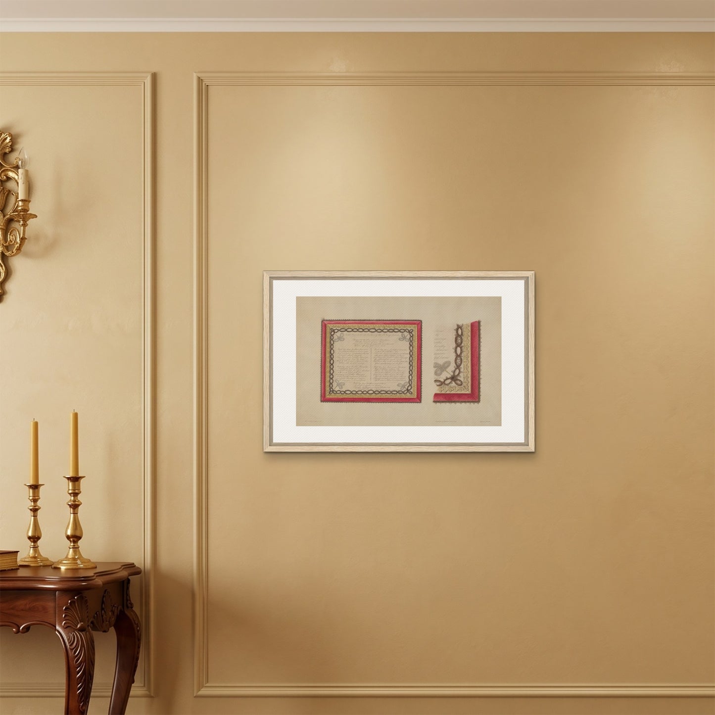 Orlonzo - FRAMED CANVAS WOOD 7550cm3020 ROOM