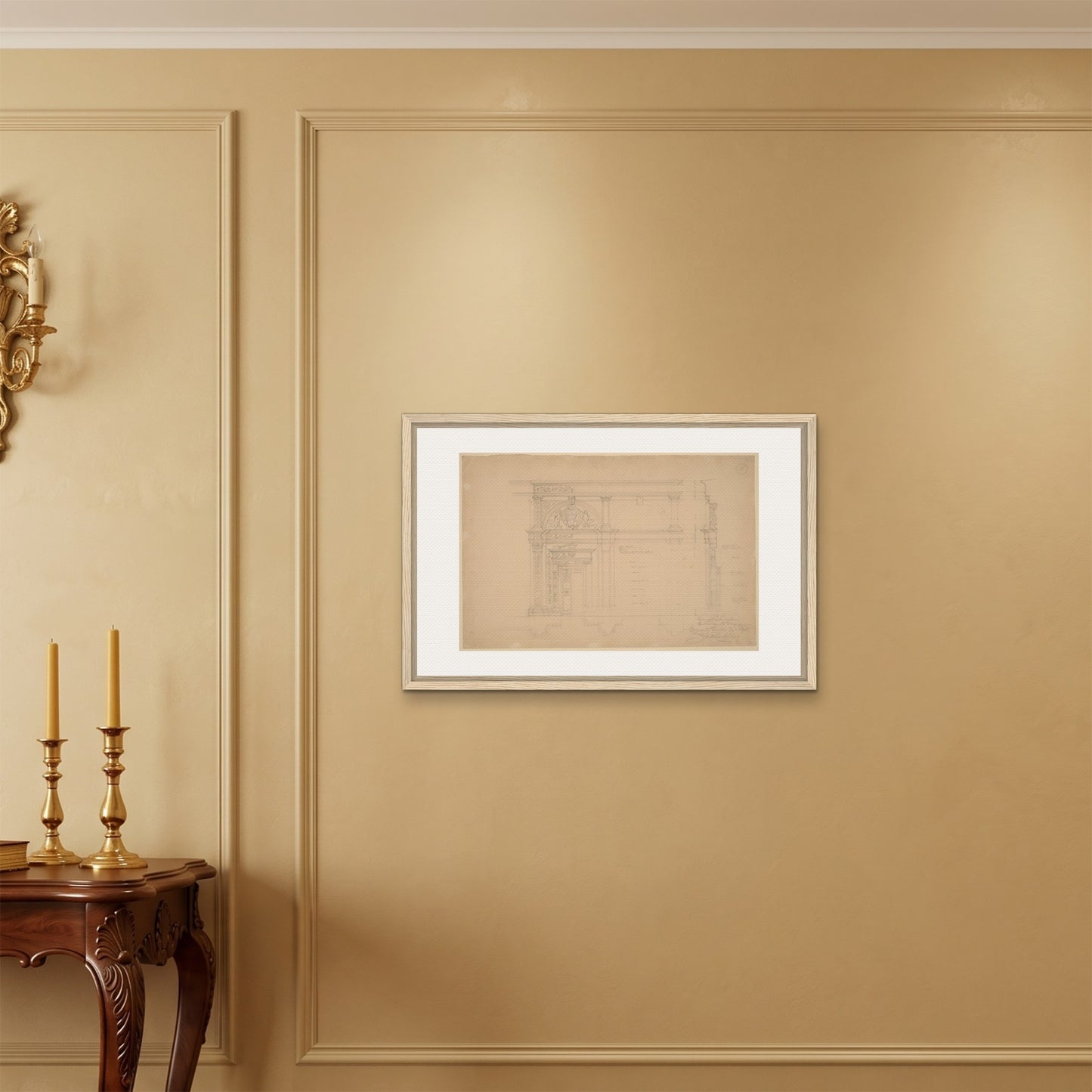 Orlonzo - FRAMED CANVAS WOOD 7550cm3020 ROOM