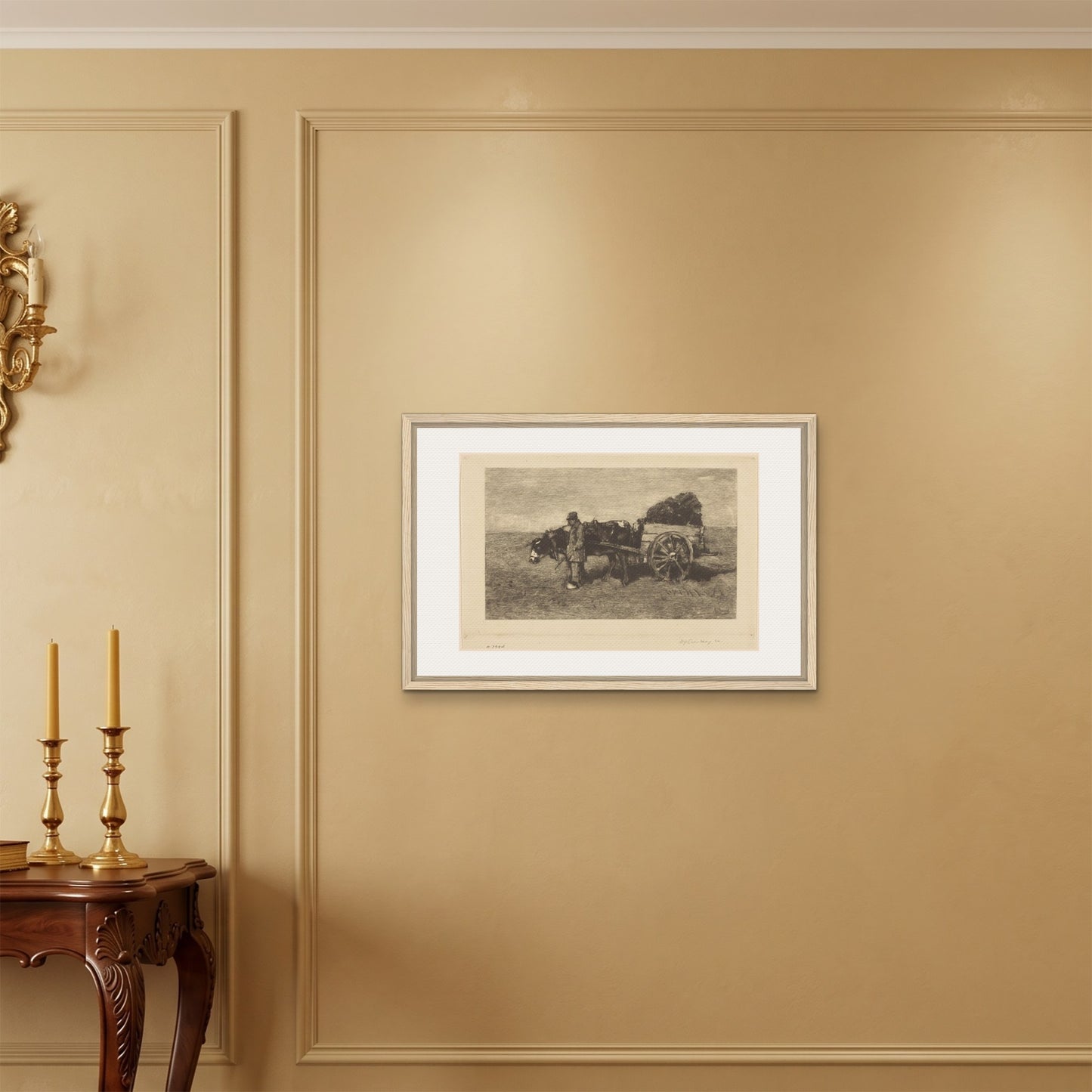 Orlonzo - FRAMED CANVAS WOOD 7550cm3020 ROOM