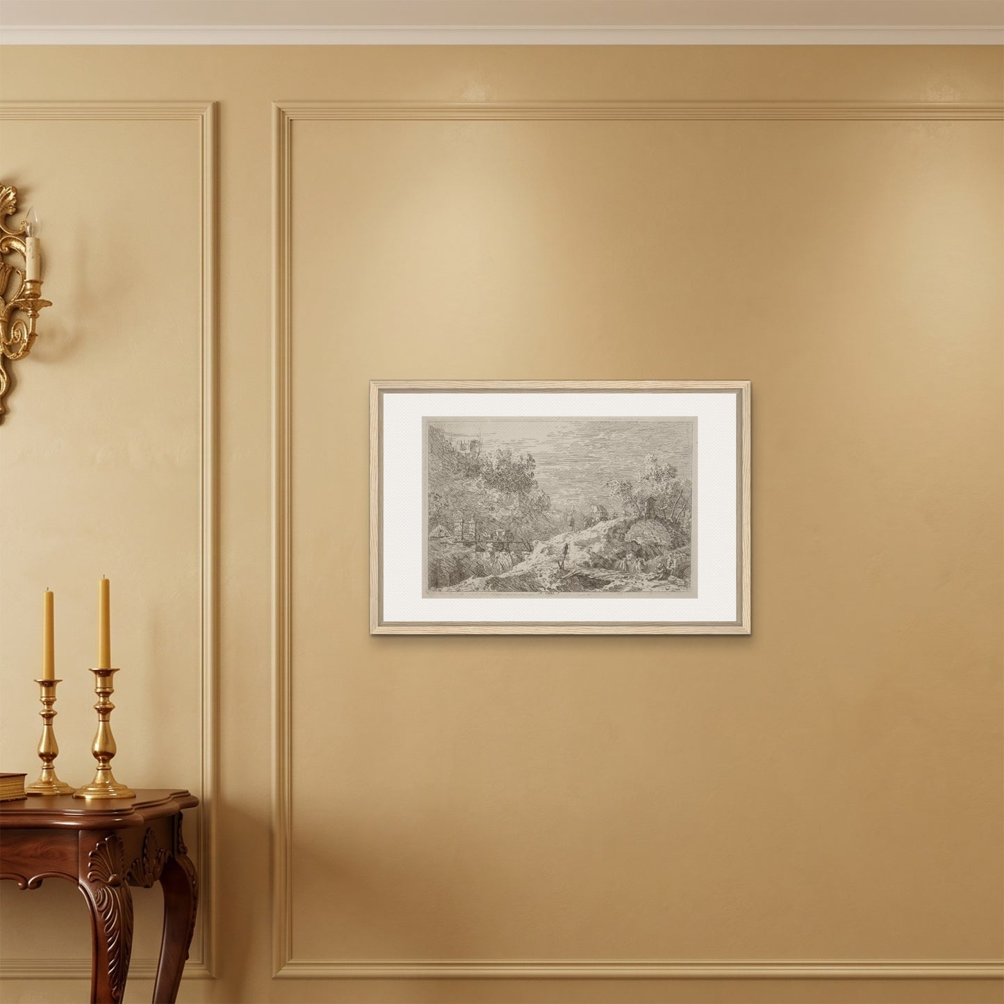 Orlonzo - FRAMED CANVAS WOOD 7550cm3020 ROOM