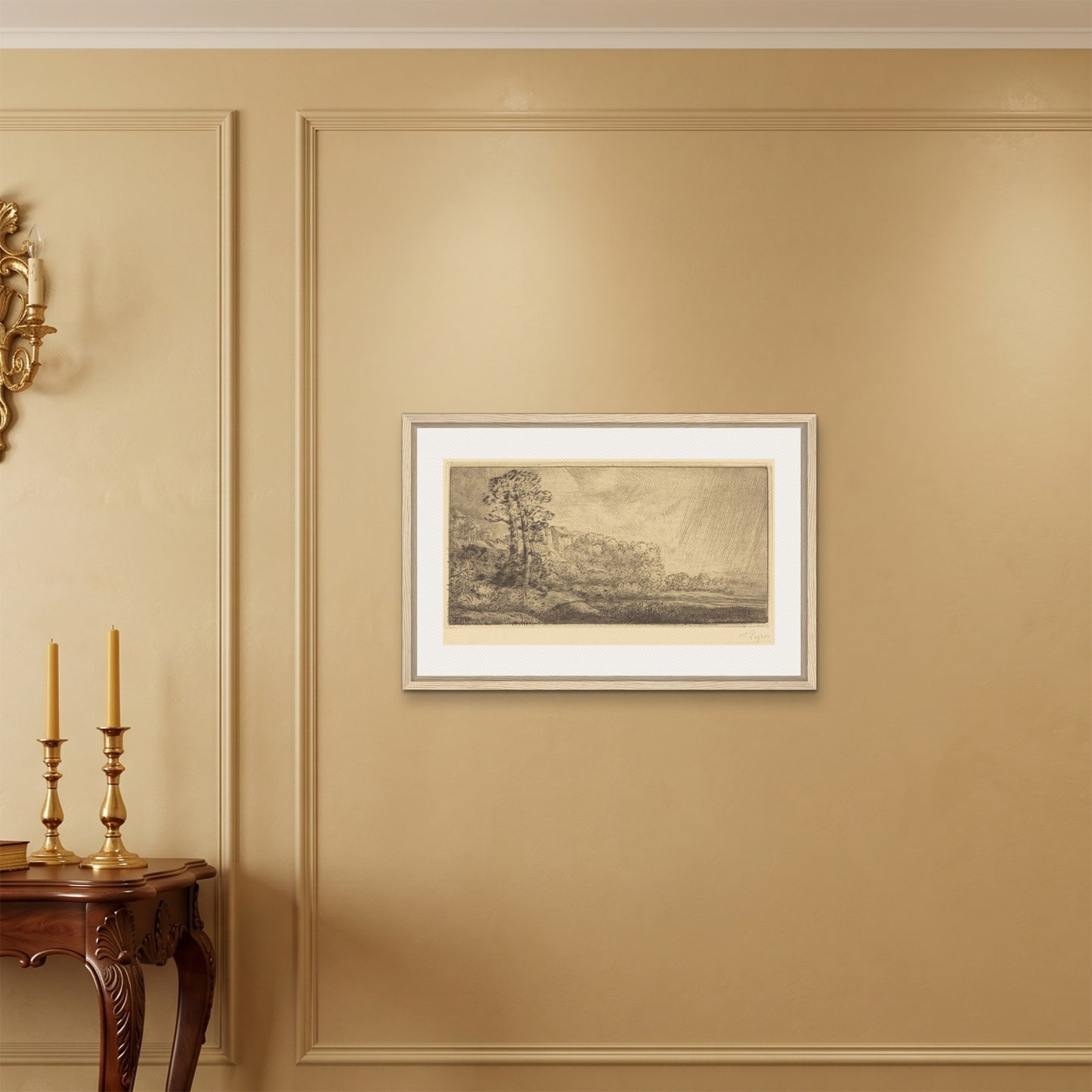 Orlonzo - FRAMED CANVAS WOOD 7550cm3020 ROOM