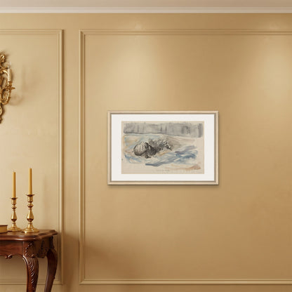 Orlonzo - FRAMED CANVAS WOOD 7550cm3020 ROOM