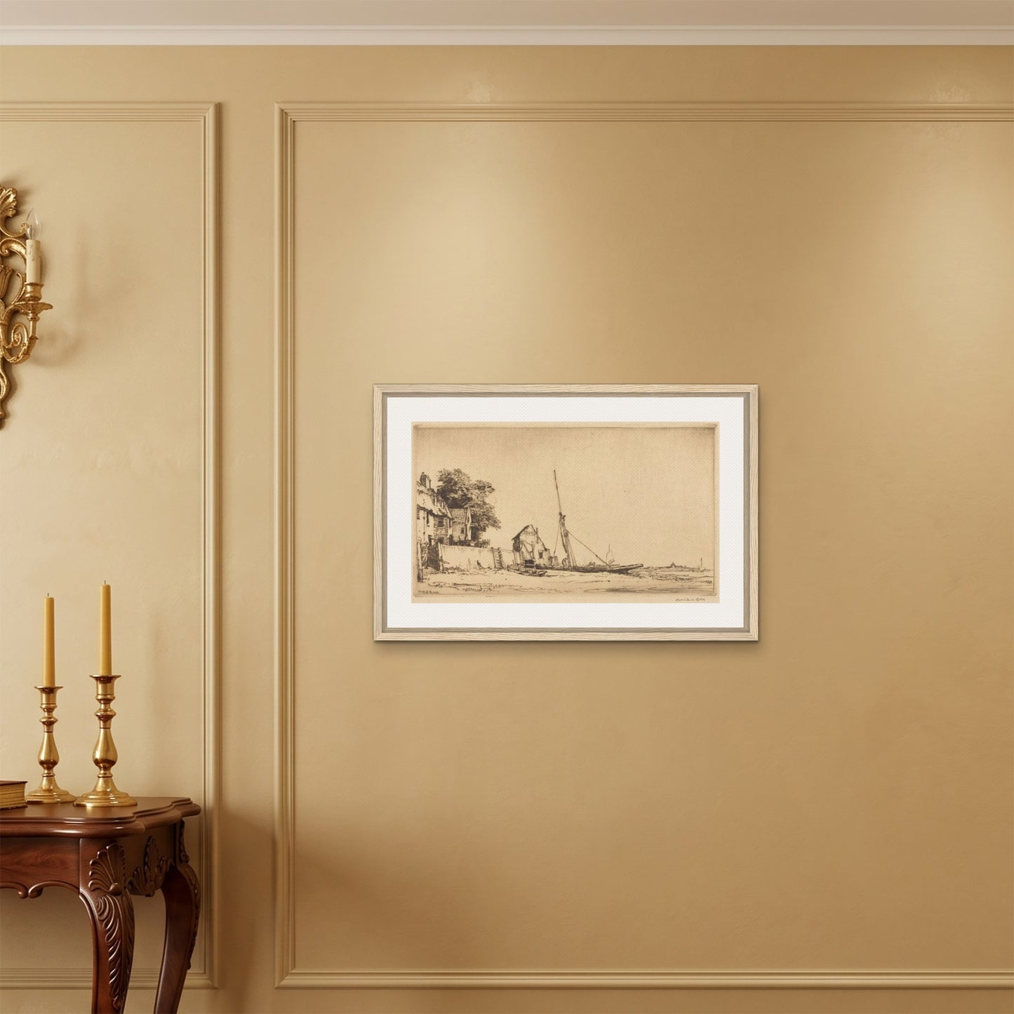 Orlonzo - FRAMED CANVAS WOOD 7550cm3020 ROOM