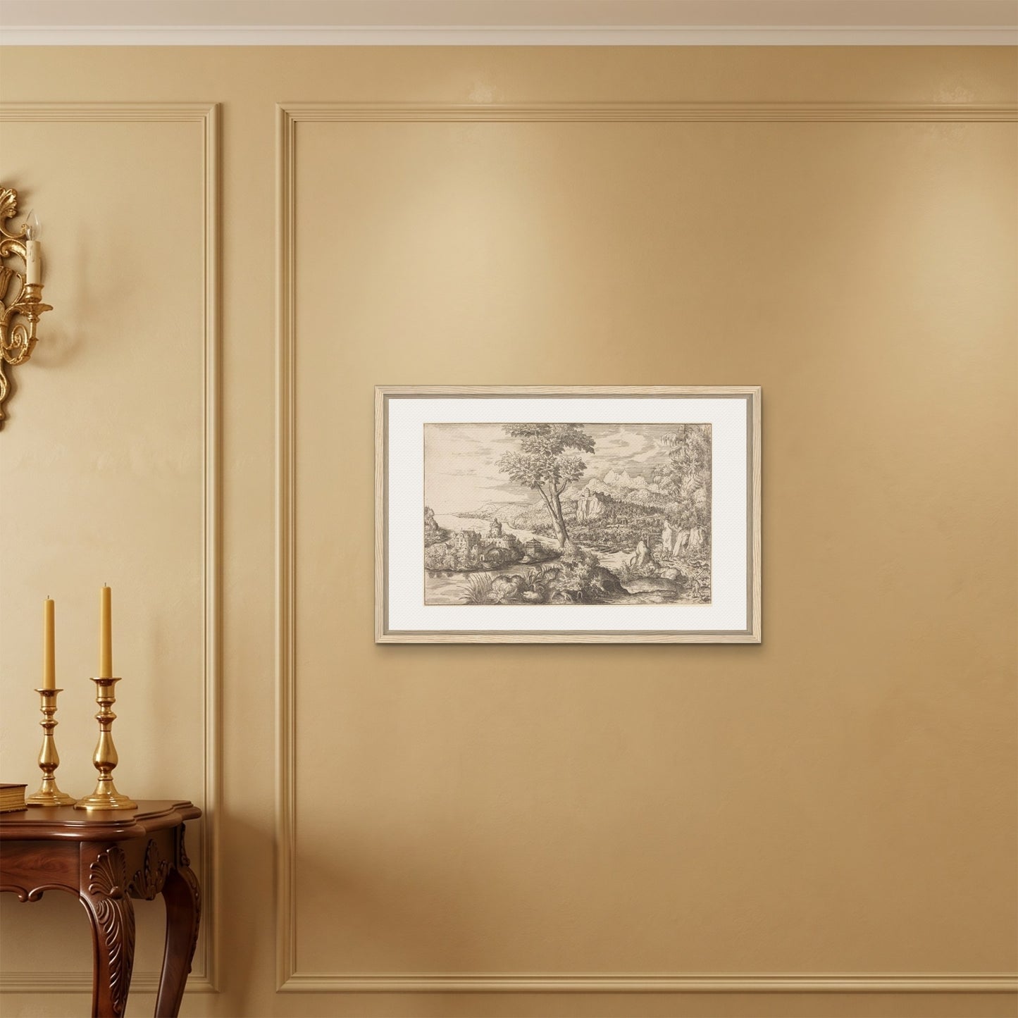 Orlonzo - FRAMED CANVAS WOOD 7550cm3020 ROOM