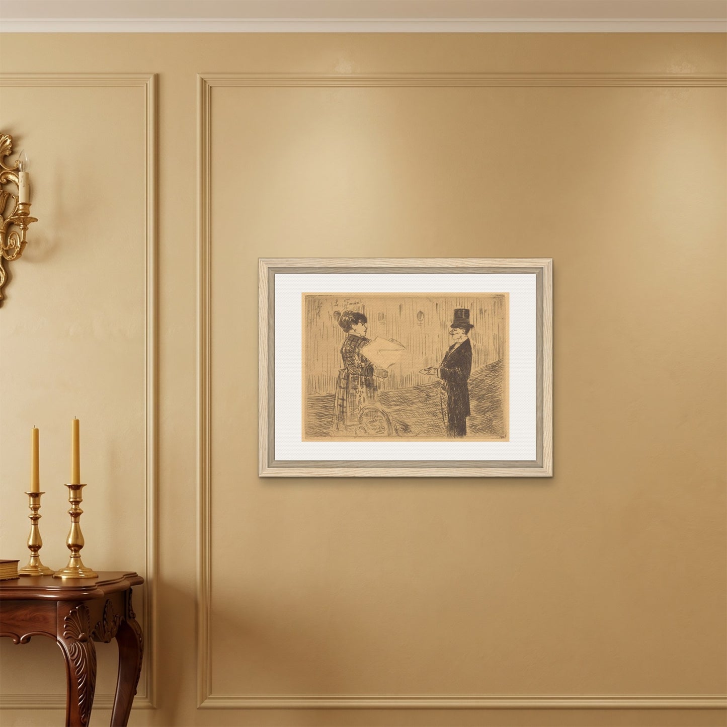 Orlonzo - FRAMED CANVAS WOOD 8060cm3224 ROOM