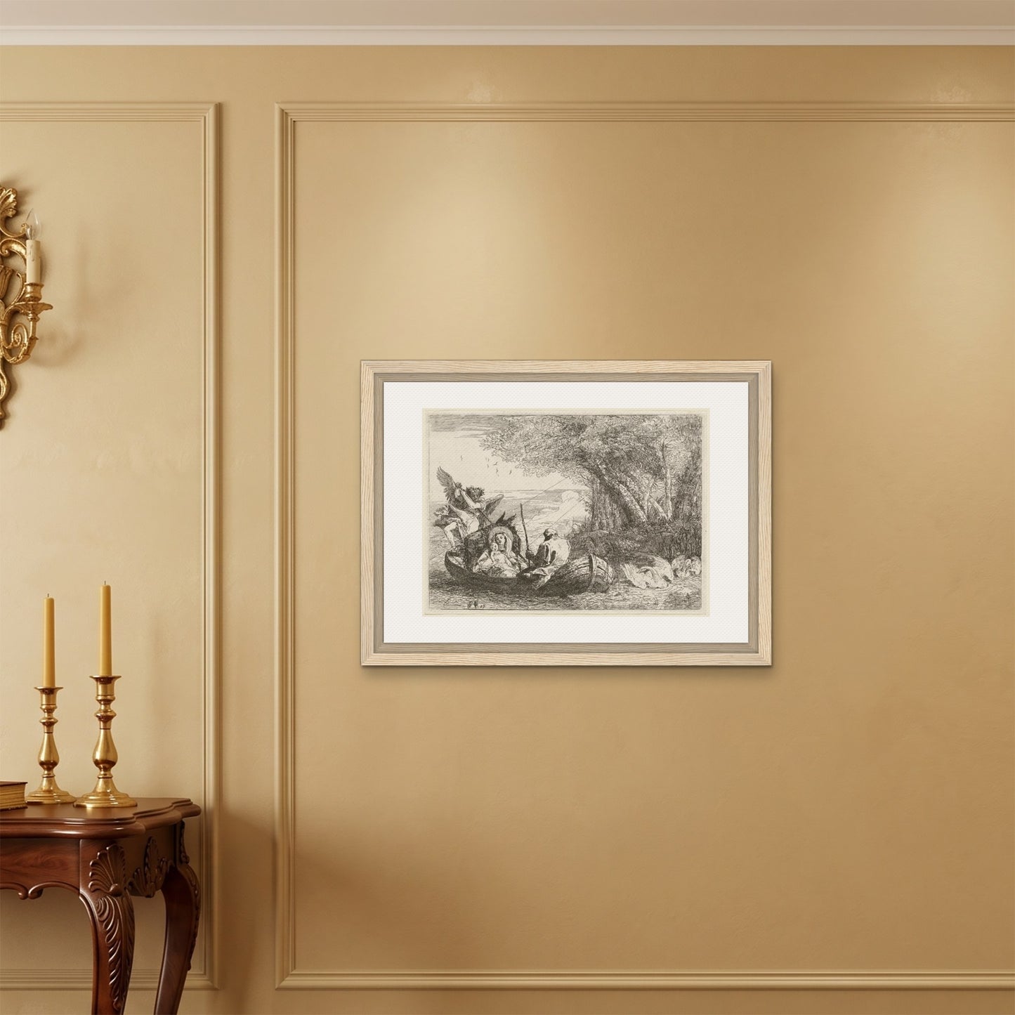 Orlonzo - FRAMED CANVAS WOOD 8060cm3224 ROOM