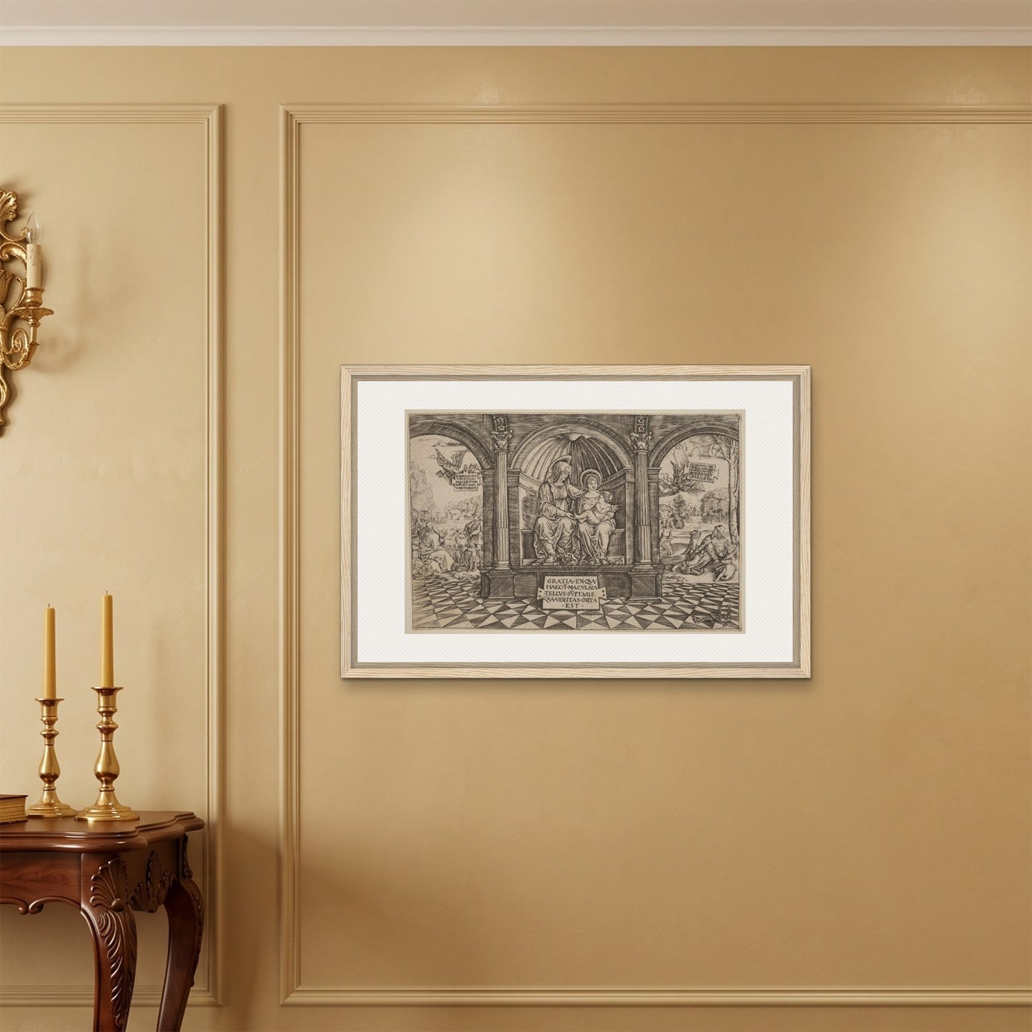 Orlonzo - FRAMED CANVAS WOOD 9060cm3624 ROOM