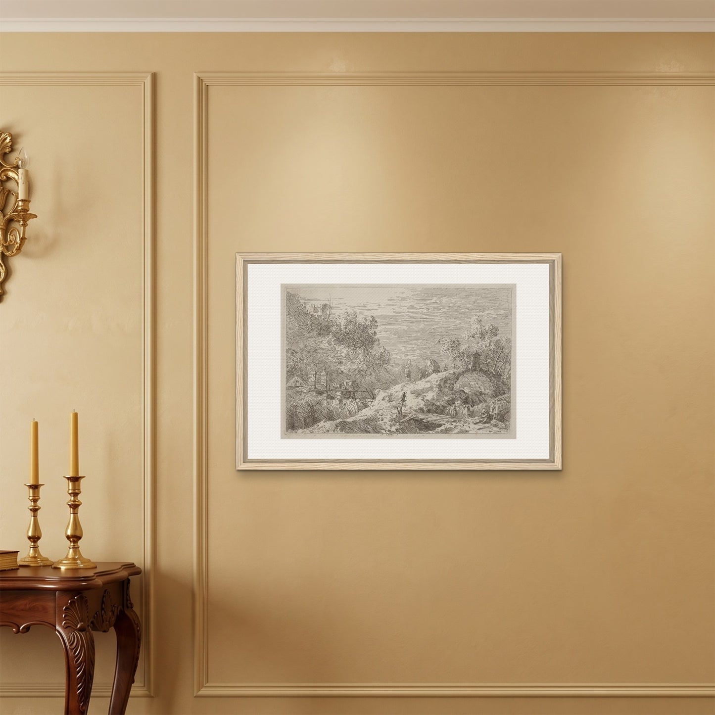 Orlonzo - FRAMED CANVAS WOOD 9060cm3624 ROOM