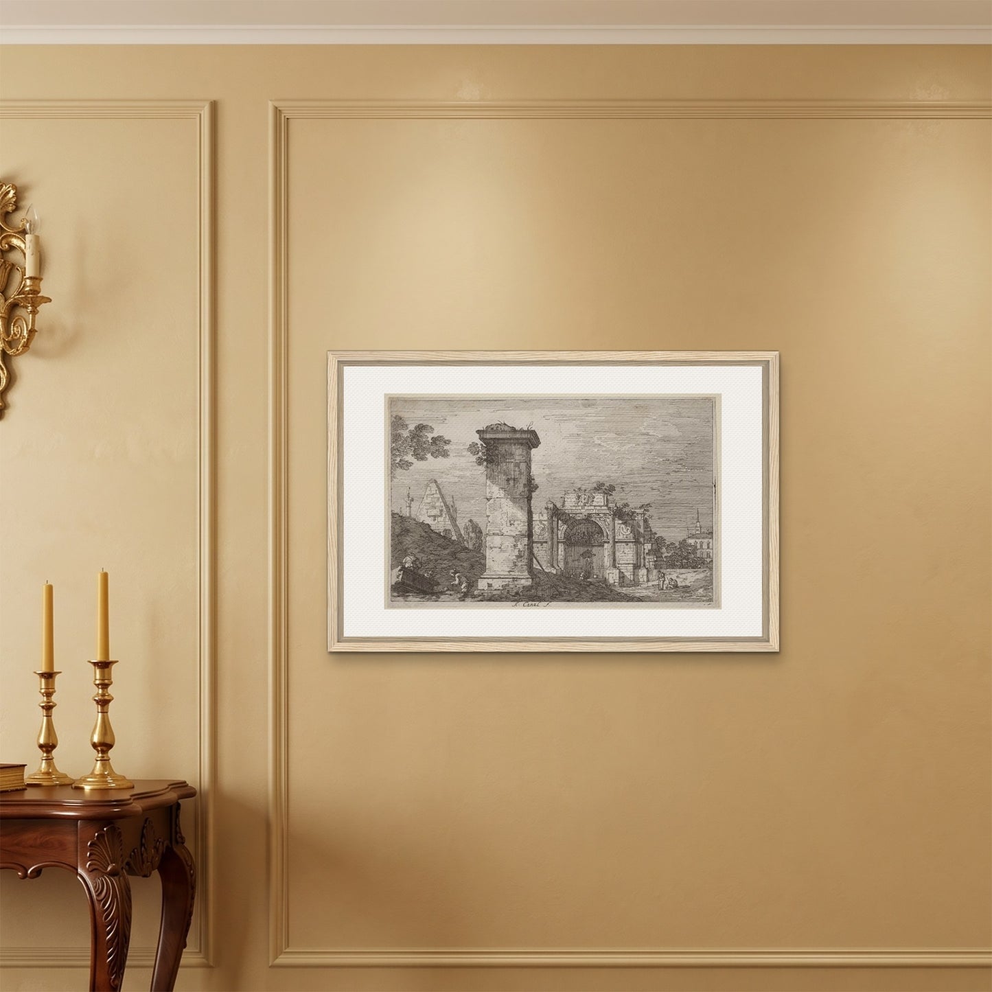 Orlonzo - FRAMED CANVAS WOOD 9060cm3624 ROOM