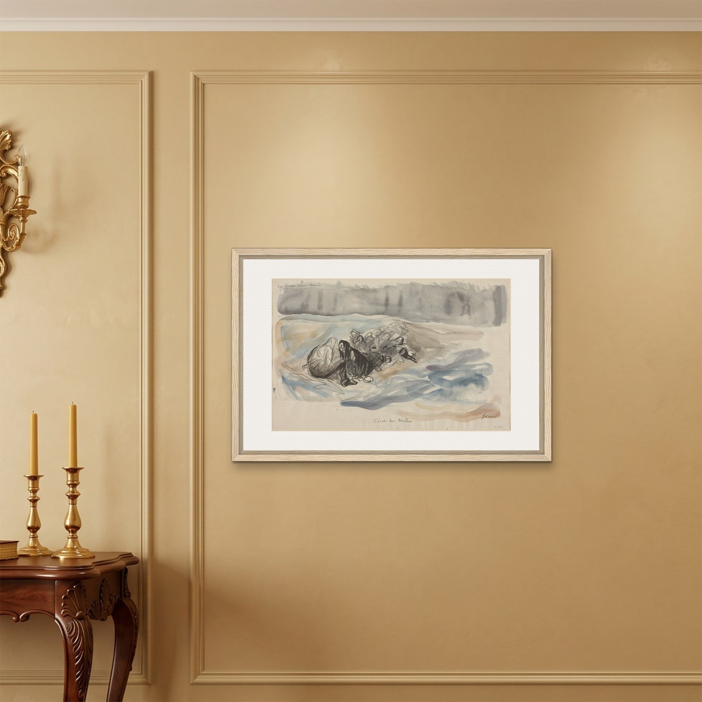 Orlonzo - FRAMED CANVAS WOOD 9060cm3624 ROOM