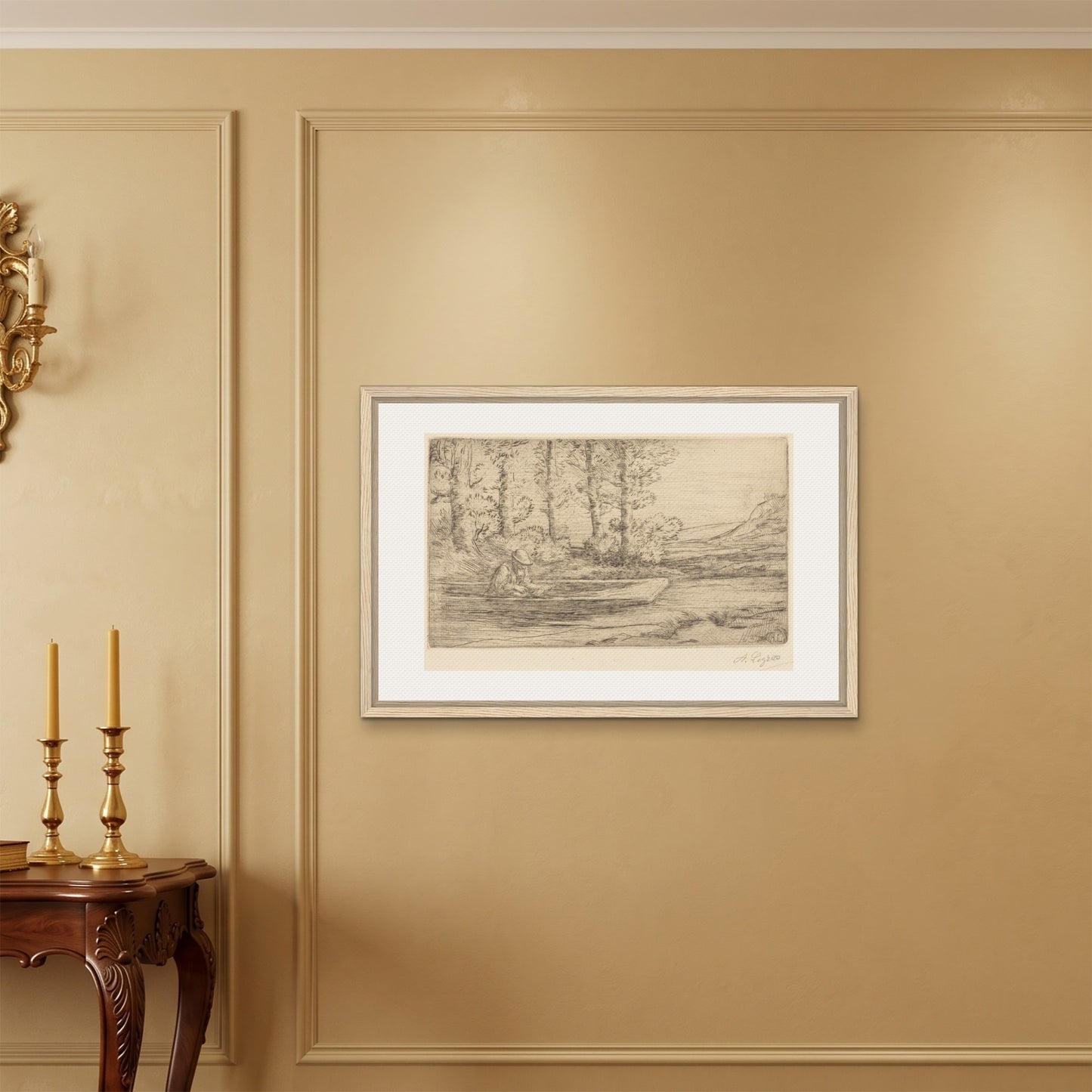 Orlonzo - FRAMED CANVAS WOOD 9060cm3624 ROOM