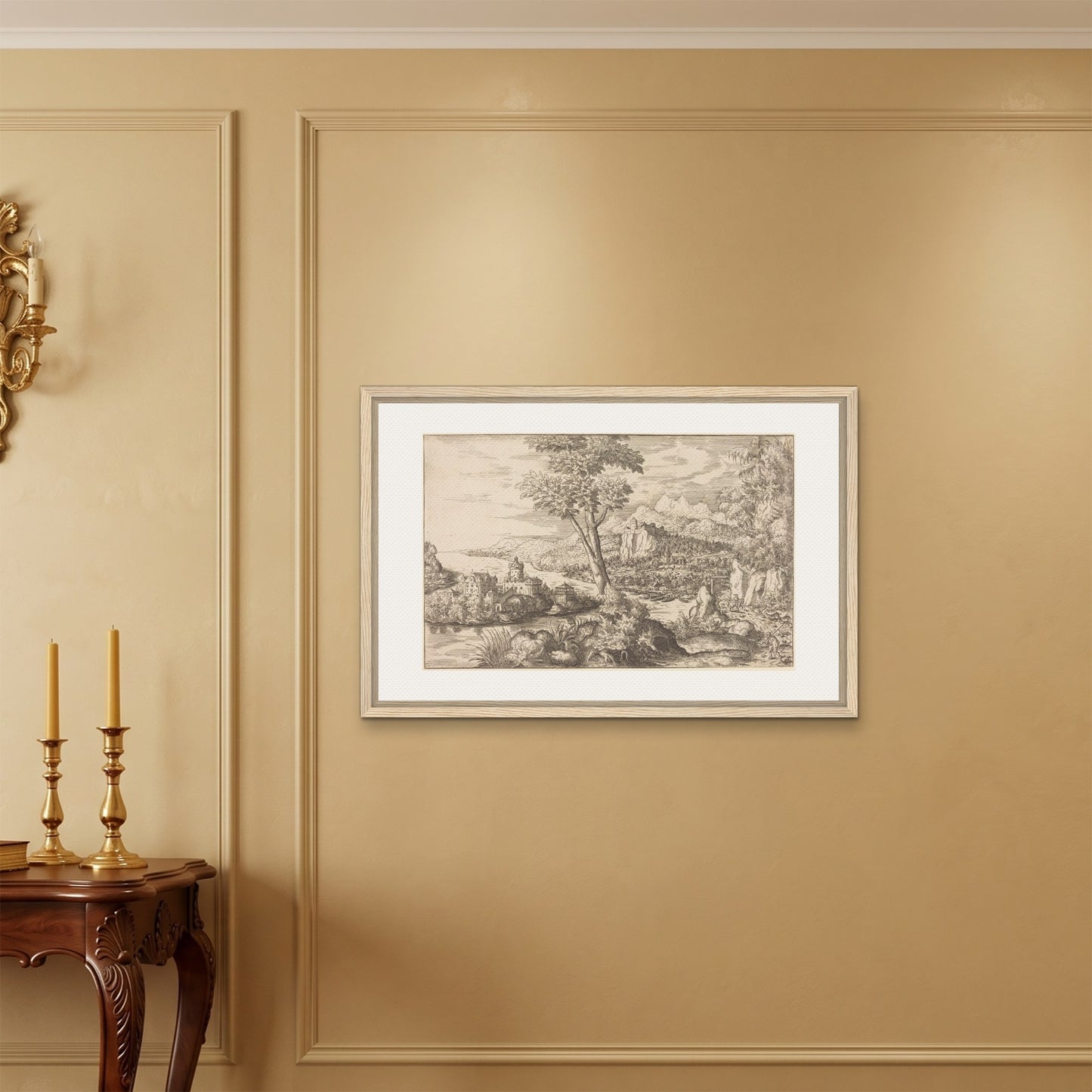 Orlonzo - FRAMED CANVAS WOOD 9060cm3624 ROOM