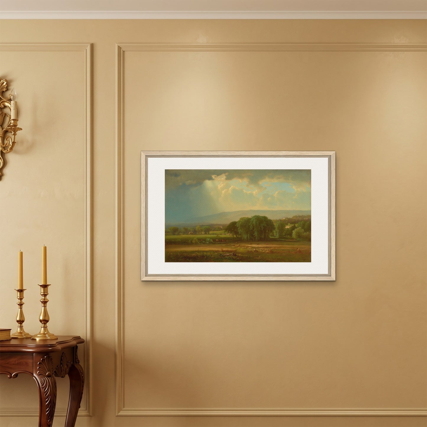 Orlonzo - FRAMED CANVAS WOOD 9060cm3624 ROOM