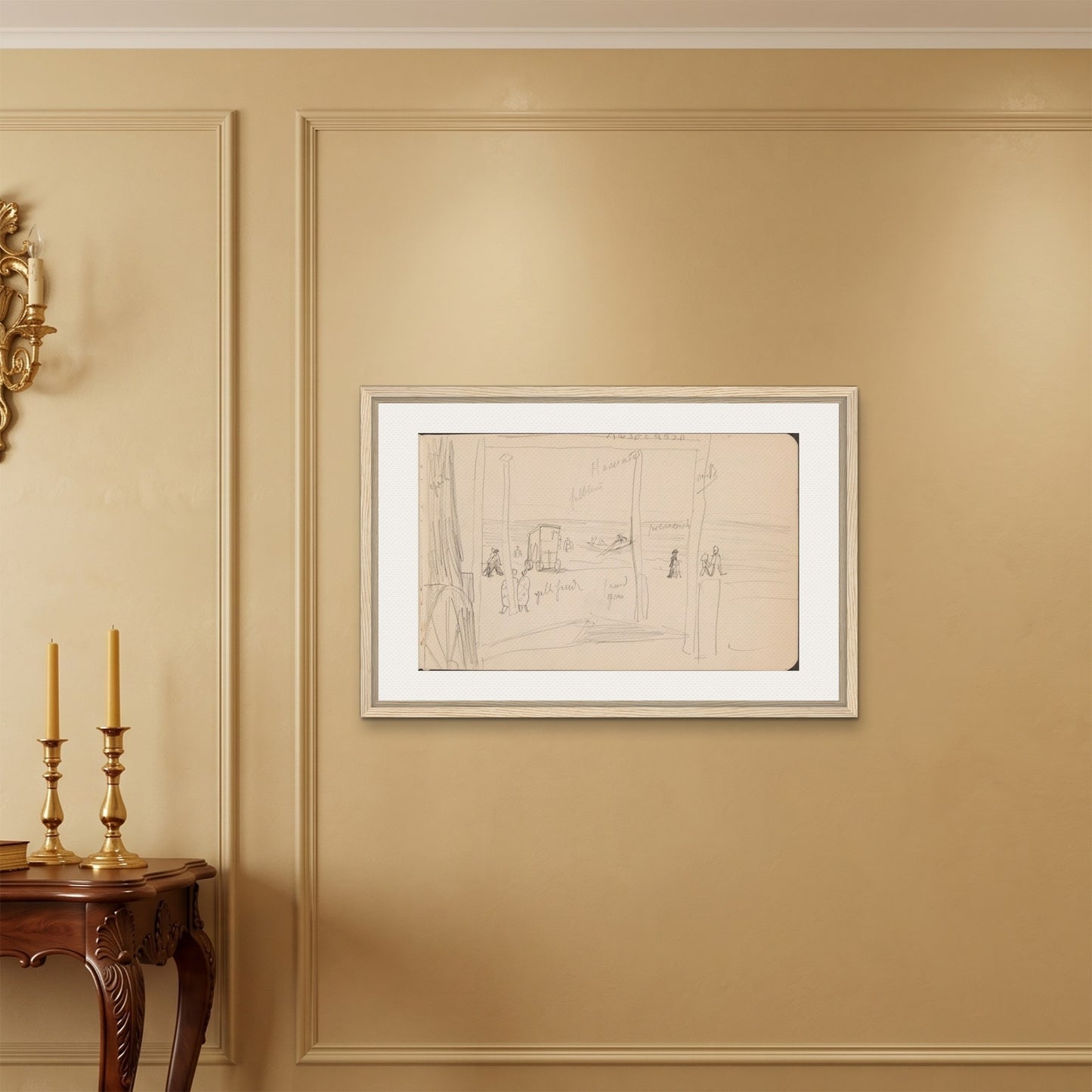 Orlonzo - FRAMED CANVAS WOOD 9060cm3624 ROOM