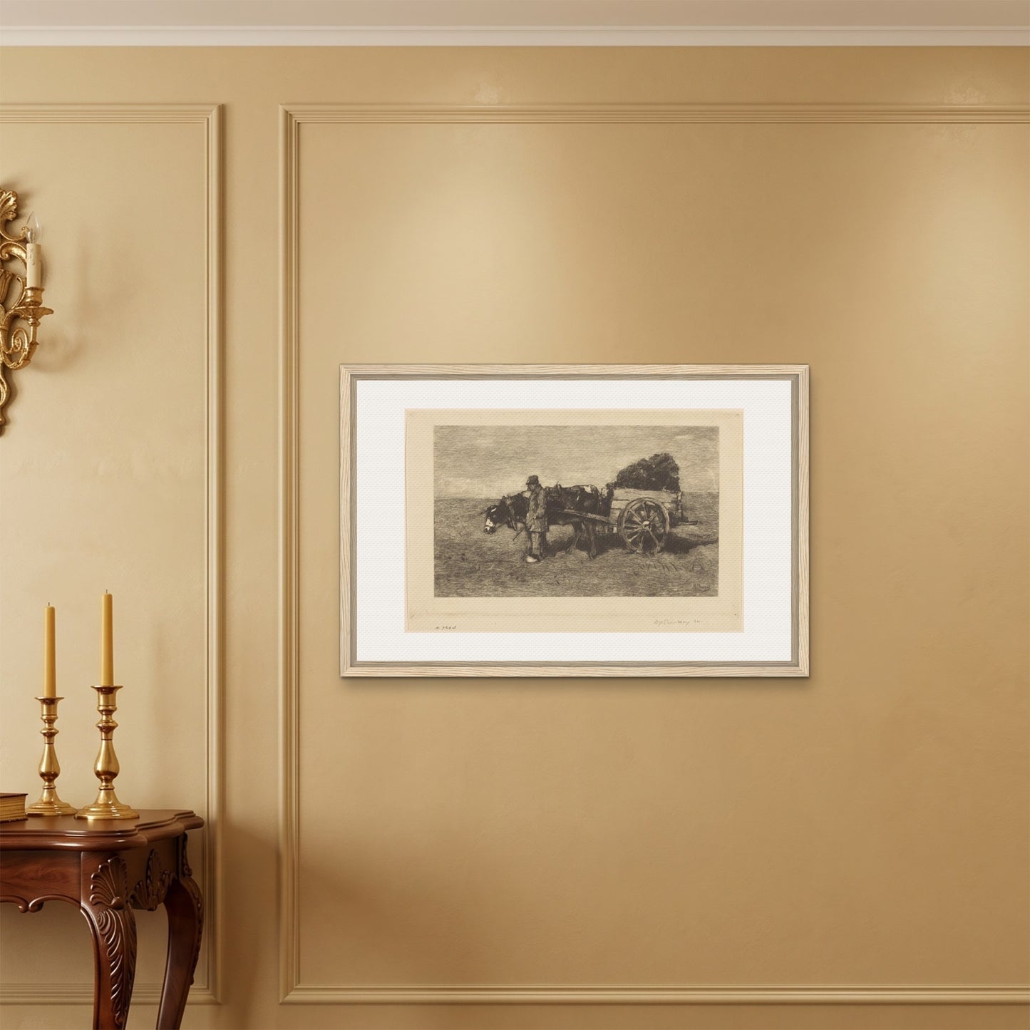 Orlonzo - FRAMED CANVAS WOOD 9060cm3624 ROOM