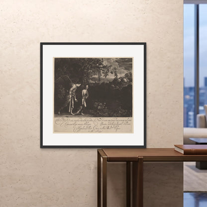 Orlonzo - FRAMED PRINT BLACK 100100cm4040 ROOM
