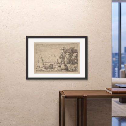 Orlonzo - FRAMED PRINT BLACK 10070cm4028 ROOM