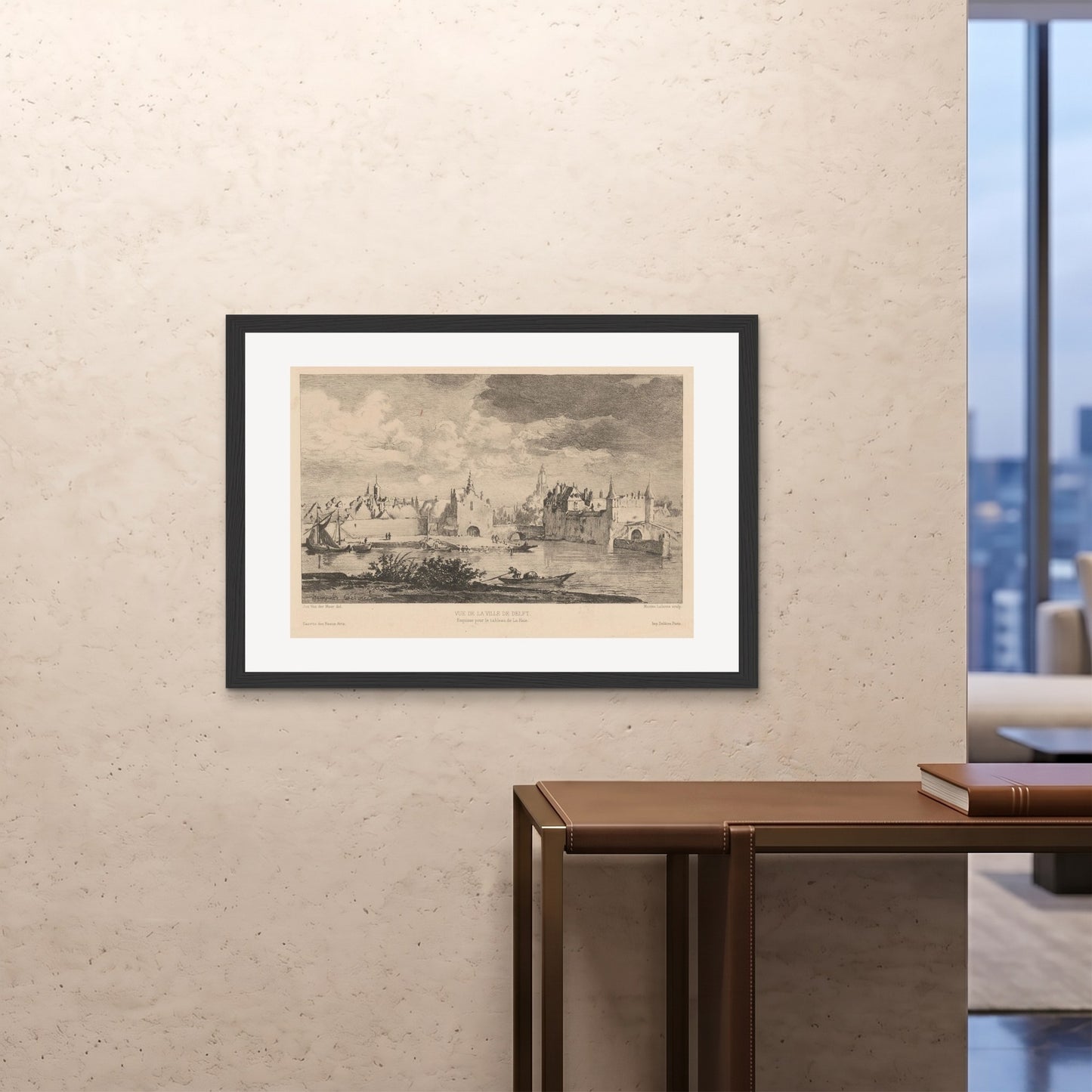 Orlonzo - FRAMED PRINT BLACK 10070cm4028 ROOM