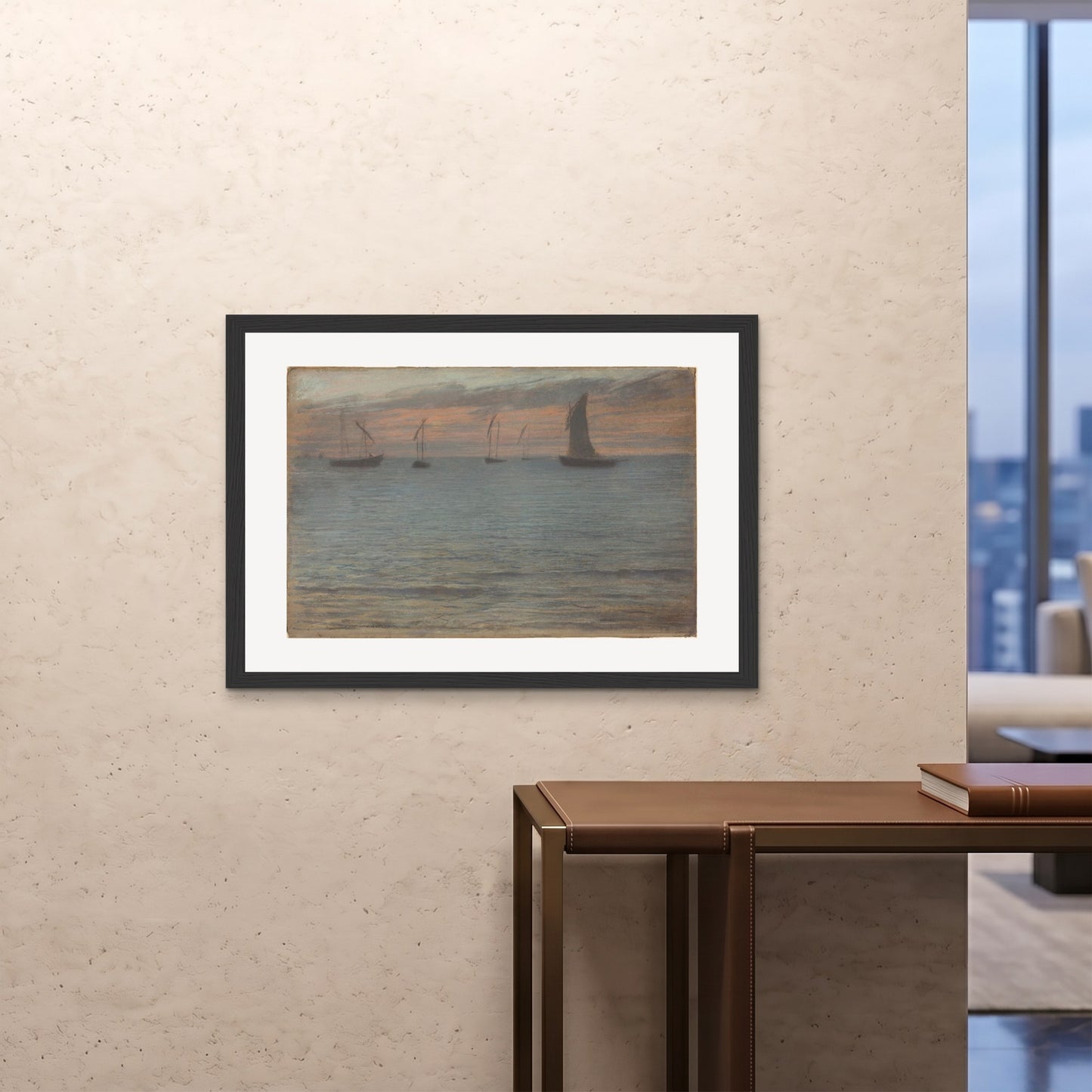 Orlonzo - FRAMED PRINT BLACK 10070cm4028 ROOM