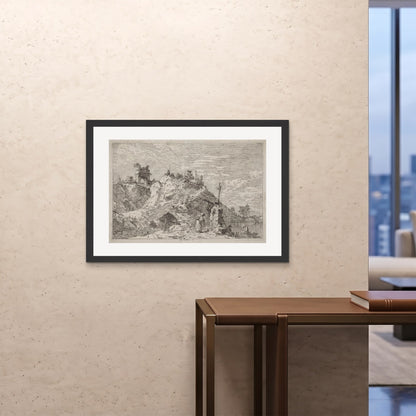 Orlonzo - FRAMED PRINT BLACK 10070cm4028 ROOM