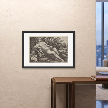 Orlonzo - FRAMED PRINT BLACK 10070cm4028 ROOM