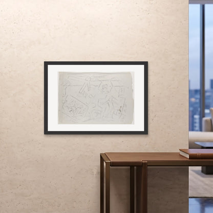 Orlonzo - FRAMED PRINT BLACK 10070cm4028 ROOM