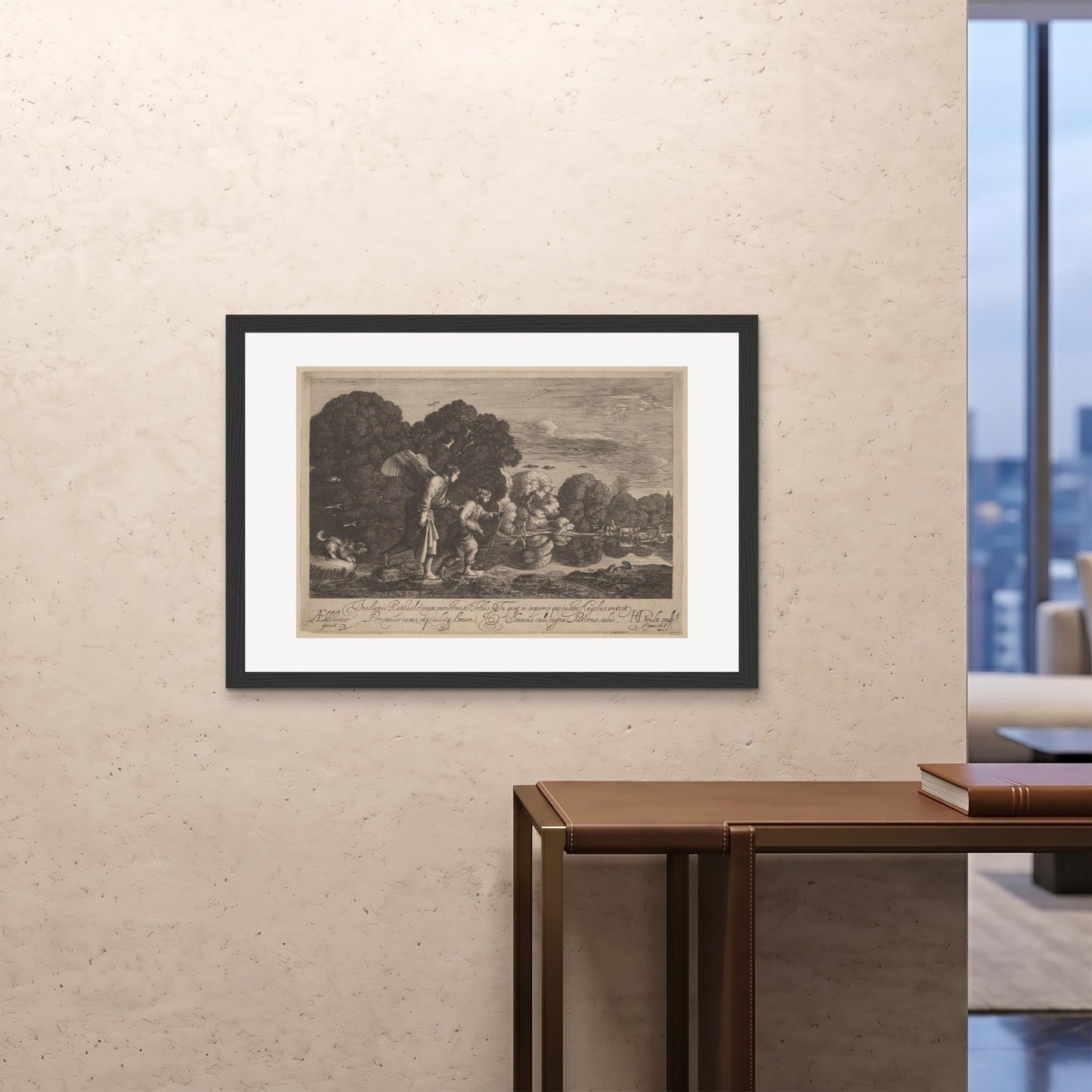 Orlonzo - FRAMED PRINT BLACK 10070cm4028 ROOM