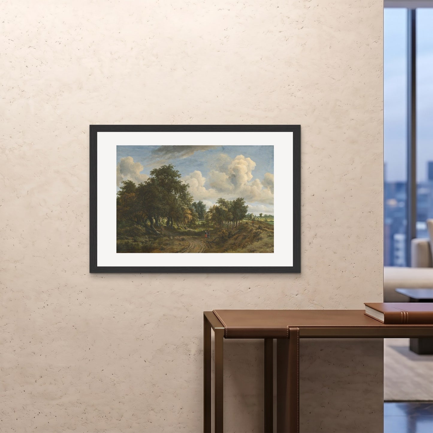 Orlonzo - FRAMED PRINT BLACK 10070cm4028 ROOM