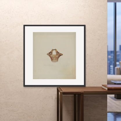 Orlonzo - FRAMED PRINT BLACK 100x100cm40x40 ROOM