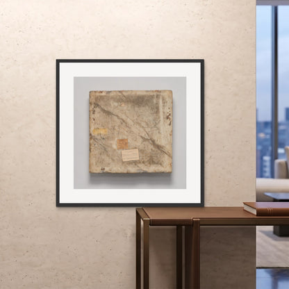 Orlonzo - FRAMED PRINT BLACK 100x100cm40x40 ROOM