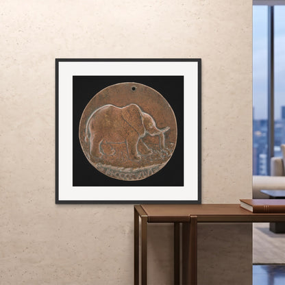 Orlonzo - FRAMED PRINT BLACK 100x100cm40x40 ROOM