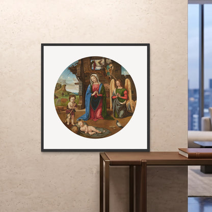 Orlonzo - FRAMED PRINT BLACK 100x100cm40x40 ROOM