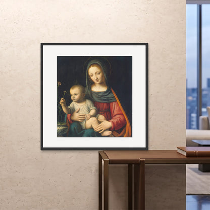 Orlonzo - FRAMED PRINT BLACK 100x100cm40x40 ROOM
