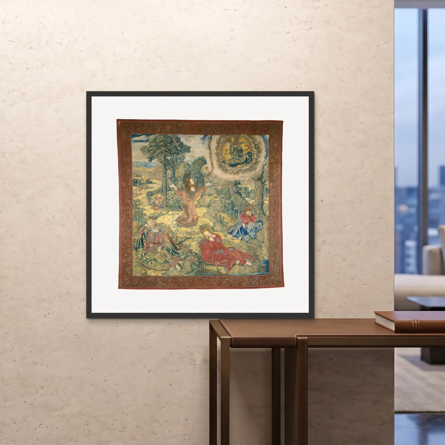 Orlonzo - FRAMED PRINT BLACK 100x100cm40x40 ROOM