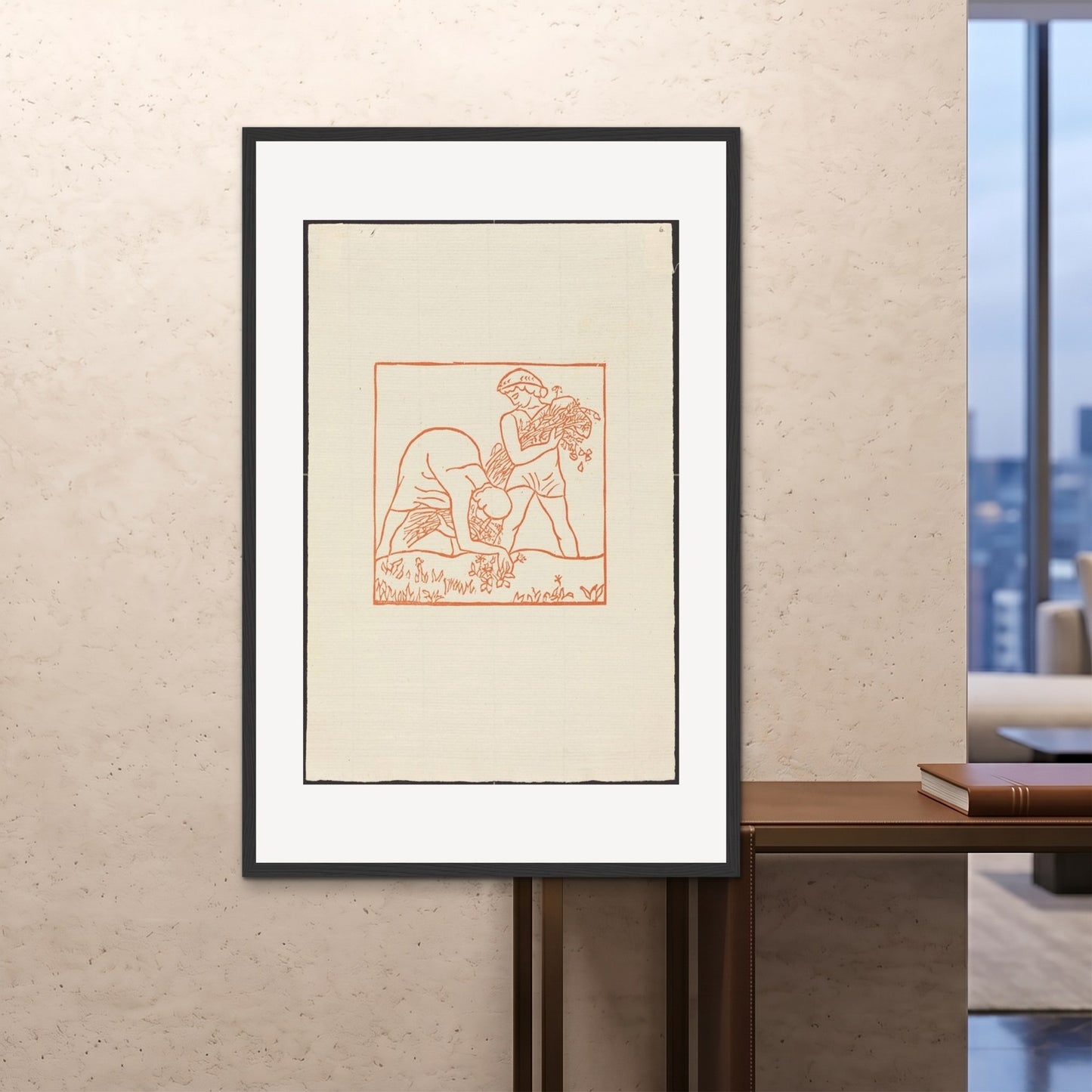 Orlonzo - FRAMED PRINT BLACK 100x150cm40x60 ROOM
