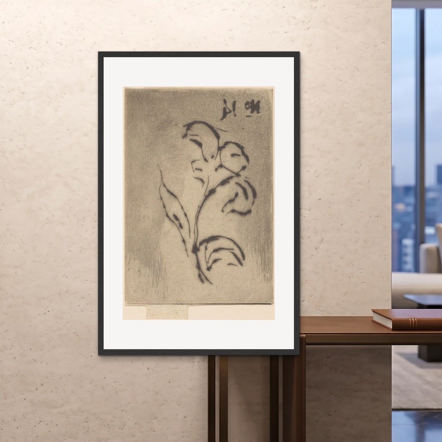 Orlonzo - FRAMED PRINT BLACK 100x150cm40x60 ROOM