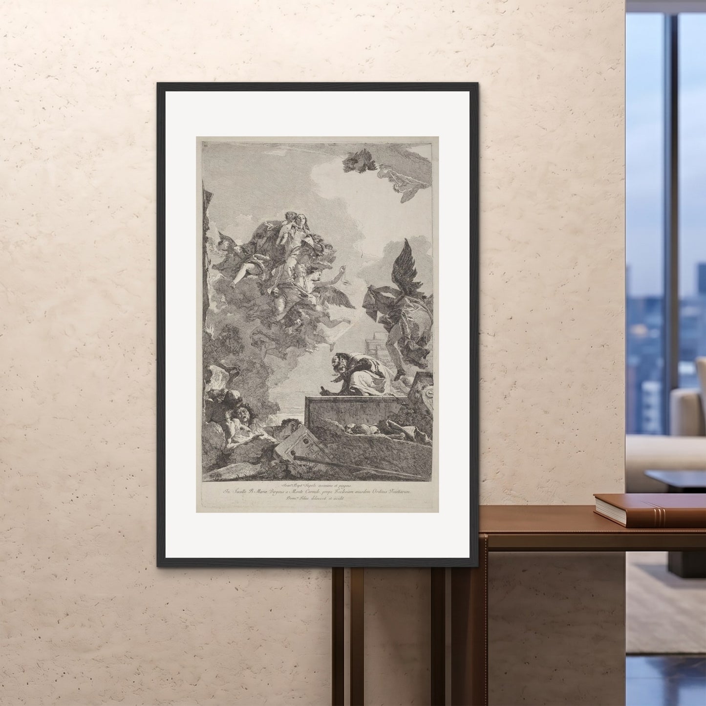 Orlonzo - FRAMED PRINT BLACK 100x150cm40x60 ROOM