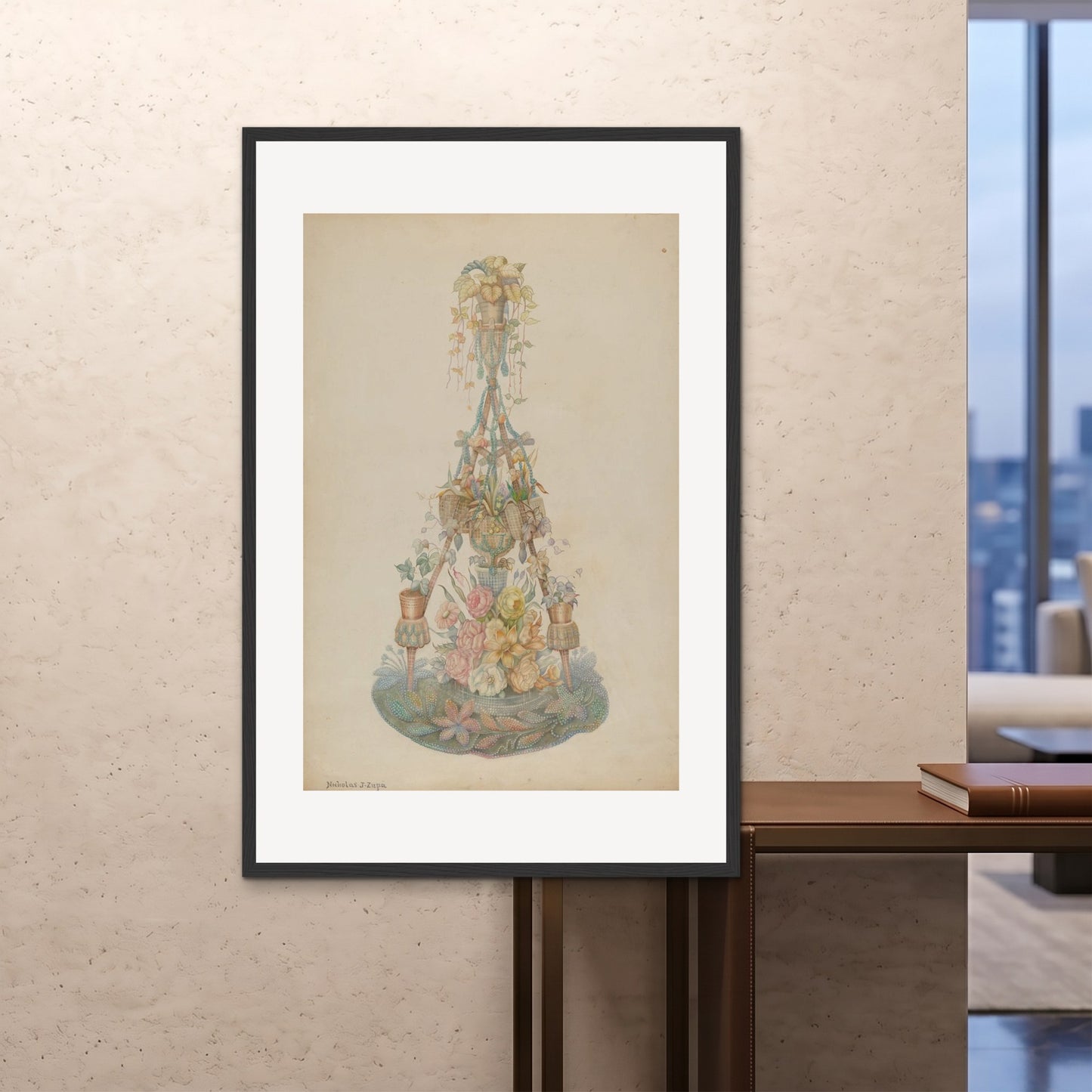 Orlonzo - FRAMED PRINT BLACK 100x150cm40x60 ROOM