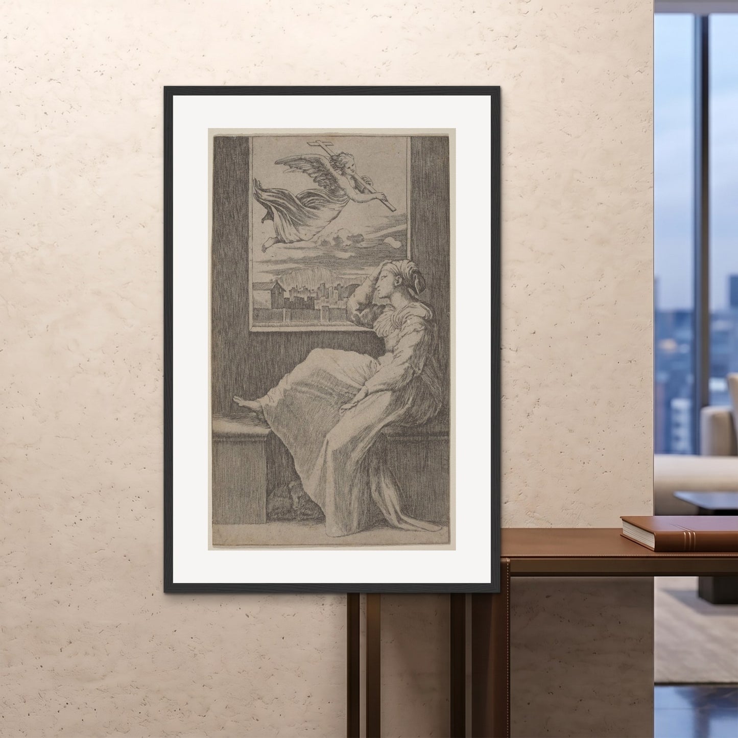 Orlonzo - FRAMED PRINT BLACK 100x150cm40x60 ROOM